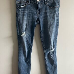 Distressed Blue Women's Jeans